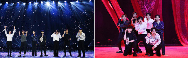 6월 14일 진행된 방탄소년단의 온라인 콘서트 ‘방방콘 The Live’. 
 [빅히트 엔터테인먼트]