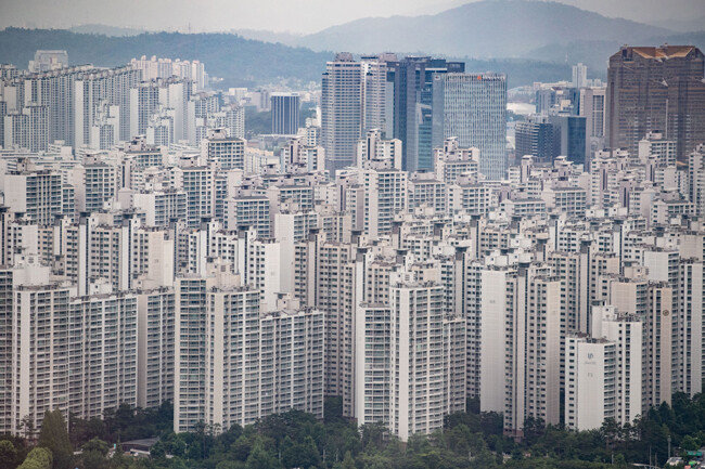 서울 시내 아파트 단지 전경.  [뉴스1]