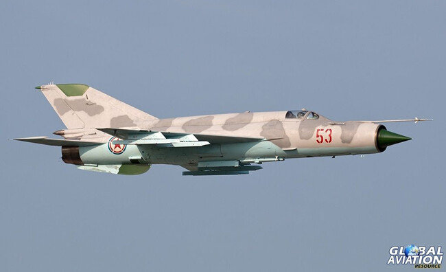 북한 MIG-21. [GLOBAL AVIATION]