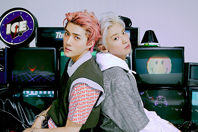7월 13일 컴백하는 EXO의 유닛그룹 ‘세훈&찬열’(왼쪽부터). [SM엔터테인먼트]