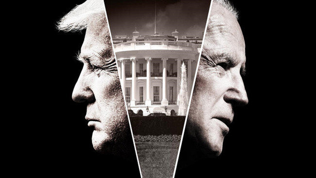 트럼프 대 바이든. [일러스트레이션 Frontline]