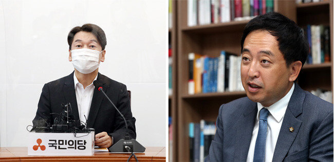 국민의당 안철수 대표(왼쪽)와 금태섭 전 의원. [동아DB]