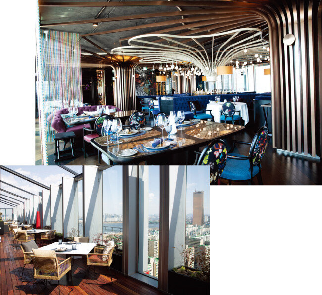 유러피언 퀴진 ‘마리포사’(위)와 칵테일 바 ‘M29’.  [지호영 기자]