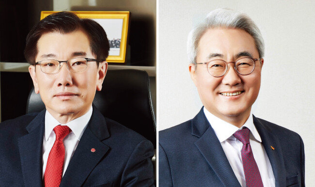 4월 11일 
LG에너지솔루션과 SK이노베이션이 
전기차 배터리 분쟁에서 극적으로 합의했다. 
김종현 LG에너지솔루션 사장(왼쪽)과 김준 SK이노베이션 사장. [동아DB] 