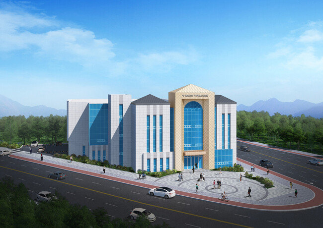 하나님의교회 대전 관저동 성전 조감도. 