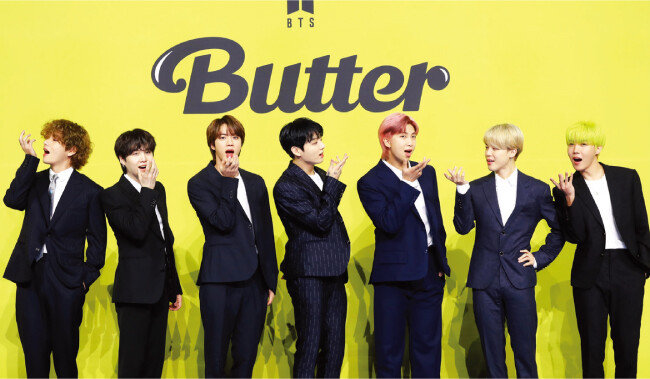 5월 21일 새 디지털 싱글 ‘Butter’를 발매한 방탄소년단. [뉴스1]