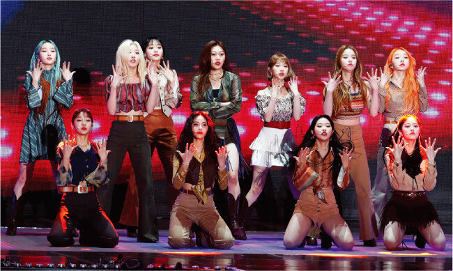 코코몽 캐릭터송 ‘얌얌’에 참여한 아이돌 ‘이달의 소녀’. [뉴스1]