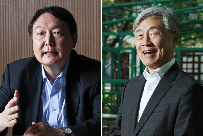 윤석열 전 검찰총장(왼쪽)과 최재형 전 감사원장. [동아DB]