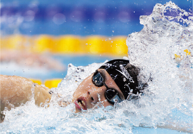 ‘한국 수영의 미래’ 황선우 선수가 7월 29일 도쿄 아쿠아틱스 센터에서 열린 남자 자유형 100ｍ 결승에서 5위에 올랐다. [AP=뉴시스]