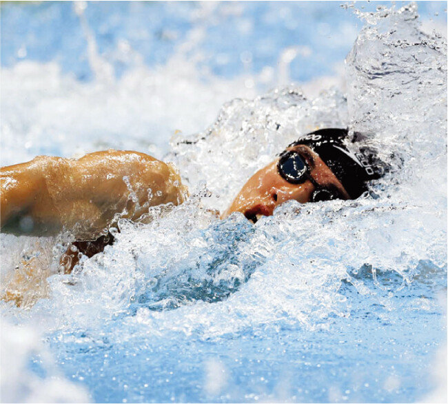 메달을 따지 못했지만 한국 신기록, 아시아 신기록 등을 세우며 감동을 준 수영 황선우 선수. [뉴시스]