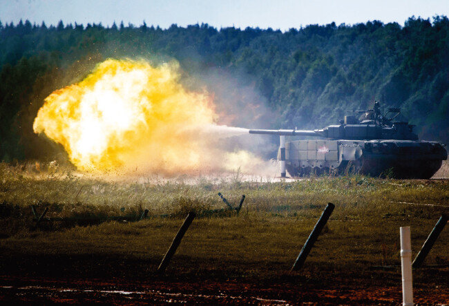 러시아 T-90MS 전차. [AP=뉴시스]