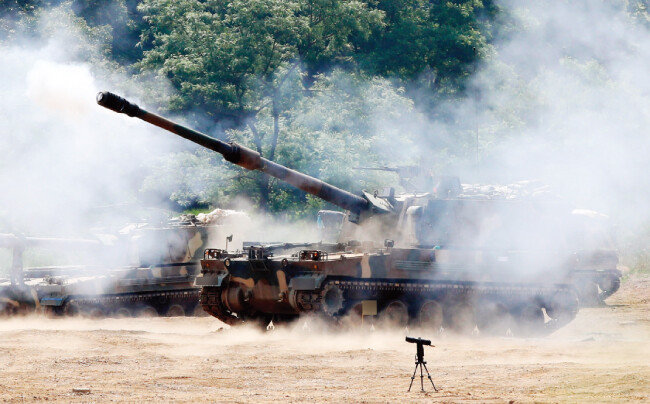 K-9 자주포. [뉴시스]