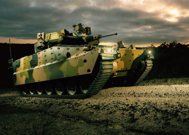 한화디펜스의 미래형 보병전투장갑차 ‘레드백’. [사진 제공 · 한화디펜스]