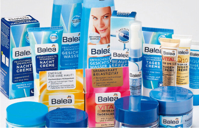 맥스에서 판매하는 독일 DM사 화장품 ‘발레아’. [사진 제공 · 롯데쇼핑]