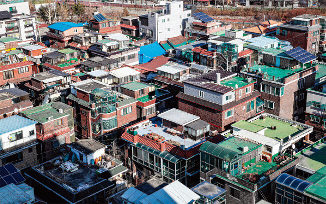 ‘모아타운’ 시범사업지로 선정된 서울 강북구 번동 일대 모습. [뉴시스]
