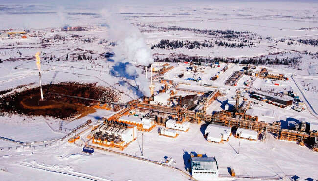 러시아 시베리아에 위치한 유전 모습. [Statoil]