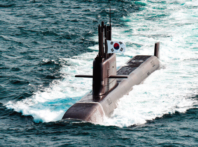 대우조선해양이 건조한 잠수함 도산안창호함. [사진 제공 · 해군]
