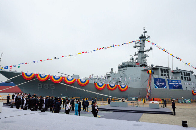 한국 해군 이지스 구축함 정조대왕함. [뉴스1]