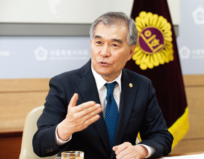 김현기 서울시의회 의장. [지호영 기자]