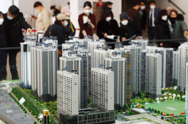 올림픽파크 포레온 견본주택. [뉴시스]