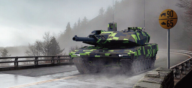 독일 라인메탈의 신형 전차 KF51 판터 이미지.[라인메탈 제공]