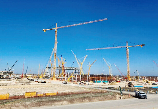 삼성전자는 미국 텍사스주 윌리엄슨카운티 테일러시에 파운드리 공장을 건설하고 있다. [경계현 인스타그램]