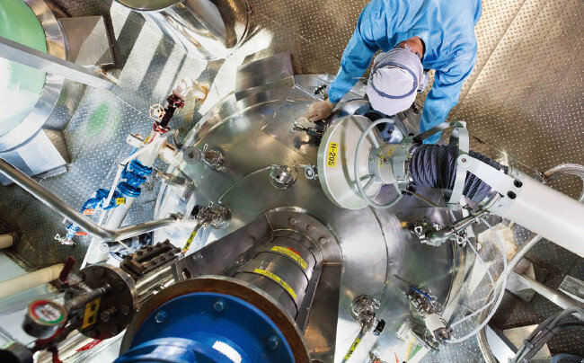 지난해 항암 분야 신약 ‘롤론티스’를 미국에 출시하는 성과를 거둔 한미약품 연구소 내부. [한미약품 제공]