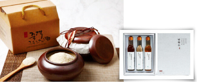 참사랑에프앤비 ‘죽력구운소금’(왼쪽)과 참기름·들기름·볶음참깨 세트. [담양군청 제공]