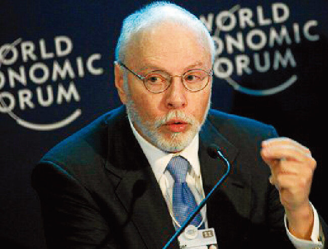행동주의펀드 엘리엇 매니지먼트의 폴 싱어 회장. [세계경제포럼 제공]