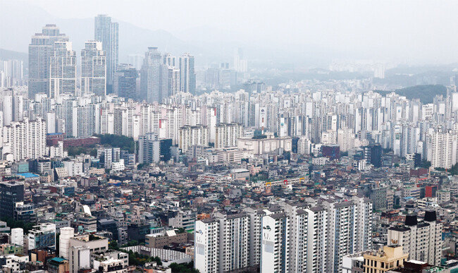 서울 강남구 아파트 단지 전경. [뉴스1]