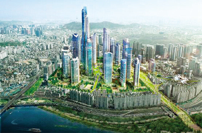 서울 용산구에 들어설 용산국제업무지구 조감도. [서울시 제공]