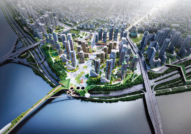 서울 강남구 압구정3구역 재건축 신속통합기획안 조감도. [서울시 제공]