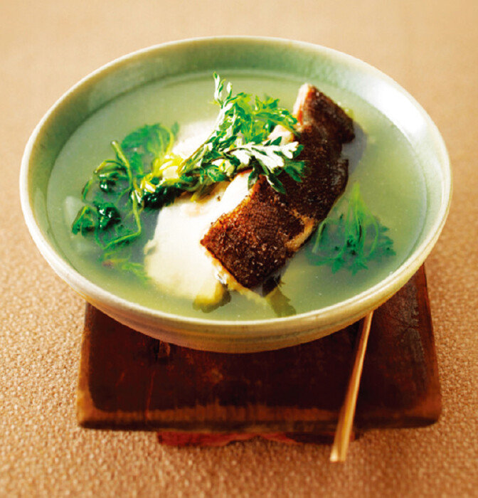 문치가자미 쑥국. [문화재청 홈페이지 캡처]