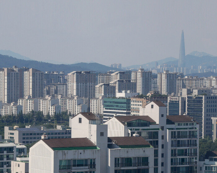 경기 성남시 분당구의 아파트 단지 모습. [뉴스1]