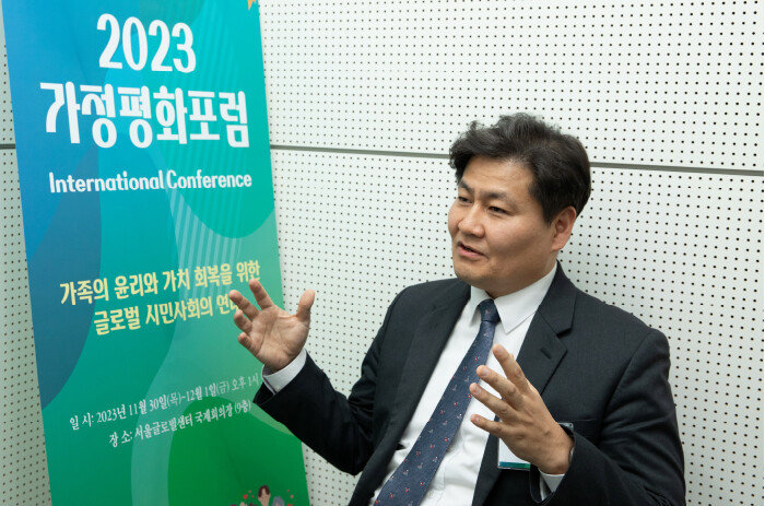 조인범 가정평화협회 협회장. [이상윤]