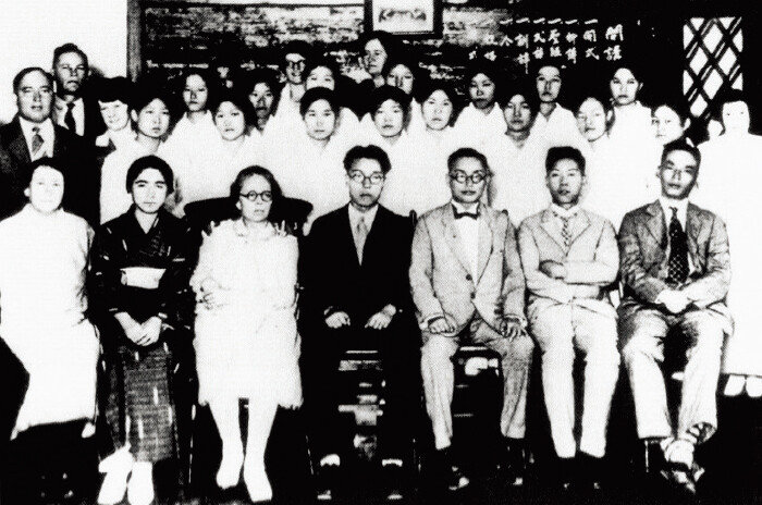 1928년 조선여자의학강습소 개강식. [고려대 의과대학]