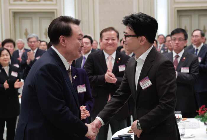 한동훈 국민의힘 비상대책위원장과 윤석열 대통령. [동아DB]