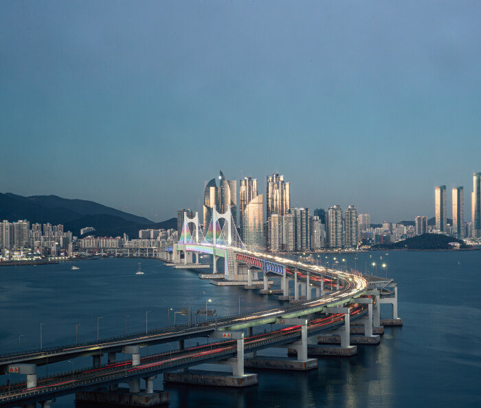 광안대교와 해운대 야경. [지호영 기자]