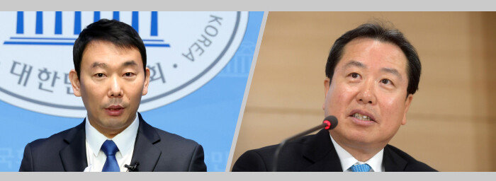 더불어민주당 김용민(왼쪽). 국민의힘 조광한. [뉴시스, 뉴스1]