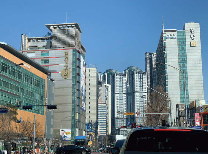 서울 동대문구 제기동에서 바라 본 청량리역 주변. [구자홍 기자]