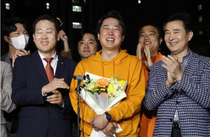 경기 화성을에서 당선한 이준석 개혁신당 대표. [뉴시스]