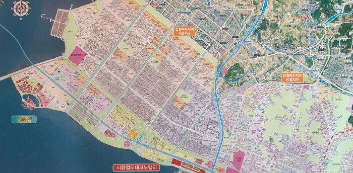 시화·반월공단 안내지도. [지호영 기자]