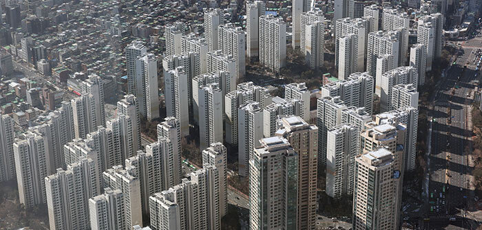 서울 송파구 잠실동 일대 아파트 단지. 뉴스1