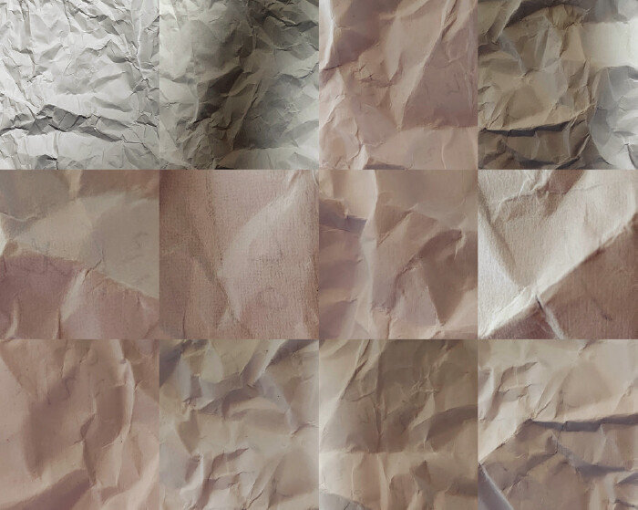 종이를 구겼다 폈다를 반복한 뒤 사진을 찍어 만든 작품. [김재준 제공]