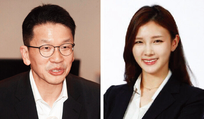 최창원 신임 SK수펙스추구협의회 의장(왼쪽). 최윤정 신임 SK바이오팜 사업개발본부장. [뉴시스, SK그룹 제공]