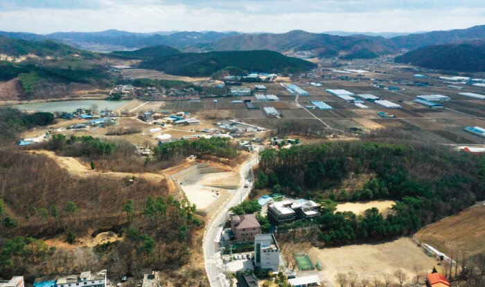 세계 최대 시스템 반도체 클러스터가 들어설 예정인 경기 용인시 남사읍 일대. [뉴시스]