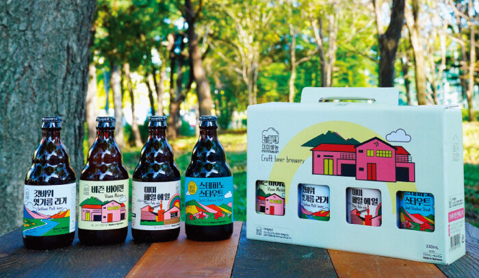 남원시민협동조합 비즌 수제 맥주 4종. [남원시민협동조합 비즌 제공]