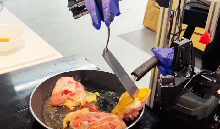 美 스탠퍼드대 연구팀과 구글의 연구 자회사 딥마인드가 개발한 로봇 ‘모바일 알로하’. [스탠퍼드대 IRIS 연구팀 유튜브 캡처]