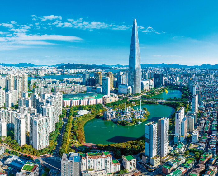 서울 잠실 롯데월드타워 전경. [GettyImages]