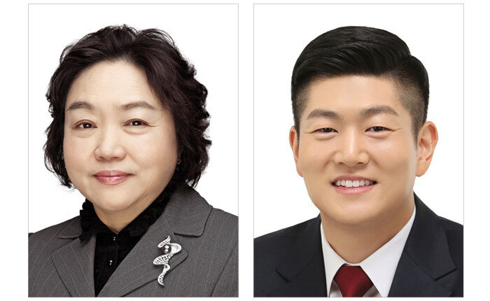 더불어민주당 인재근 의원(왼쪽)과 국민의힘 김재섭 전 도봉갑 당협위원장. [중앙선거관리위원회]